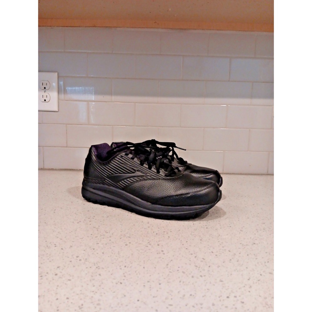 Brooks Addiction Walker 2 Black Leather Men 10.5 Walking Shoes 120307